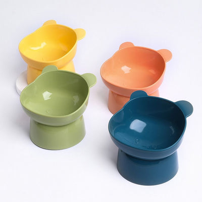 Elevated Dog Feeding Bowl with Corner for Better Digestion and Neck Protection