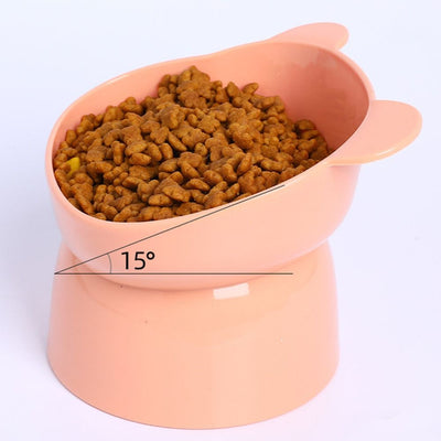 Elevated Dog Feeding Bowl with Corner for Better Digestion and Neck Protection