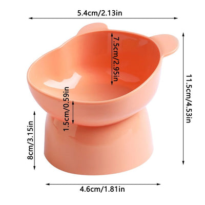 Elevated Dog Feeding Bowl with Corner for Better Digestion and Neck Protection
