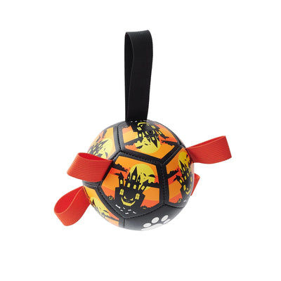 Interactive Dog Toy in Ball Shape – With Nylon Rope and Handles