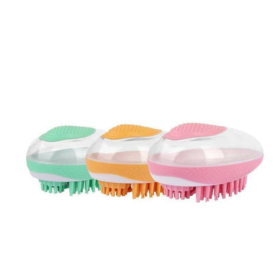 2-in-1 Shower Brush Massage Comb Soft Silicone