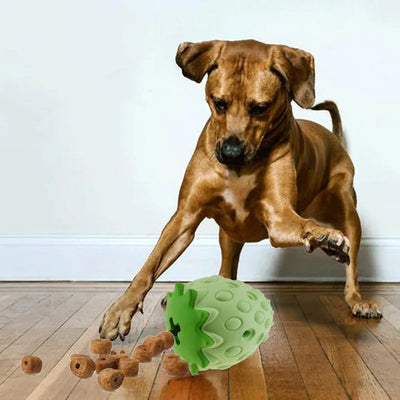 Chew Toy for Dogs – Interactive Strawberry-Shaped Toy Made of Rubber