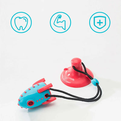 Rocket-Shaped Dog Toy – Interactive Chew Toy for Dogs