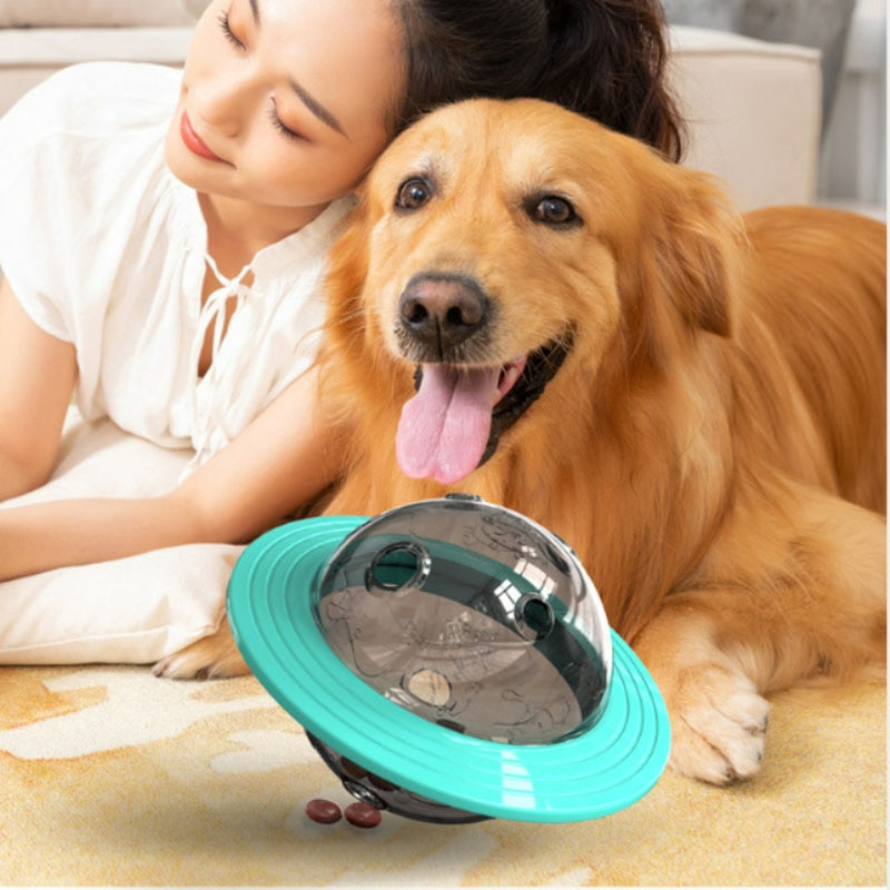 おやつディスペンサー付きインタラクティブ犬用おもちゃ - SnackSpin